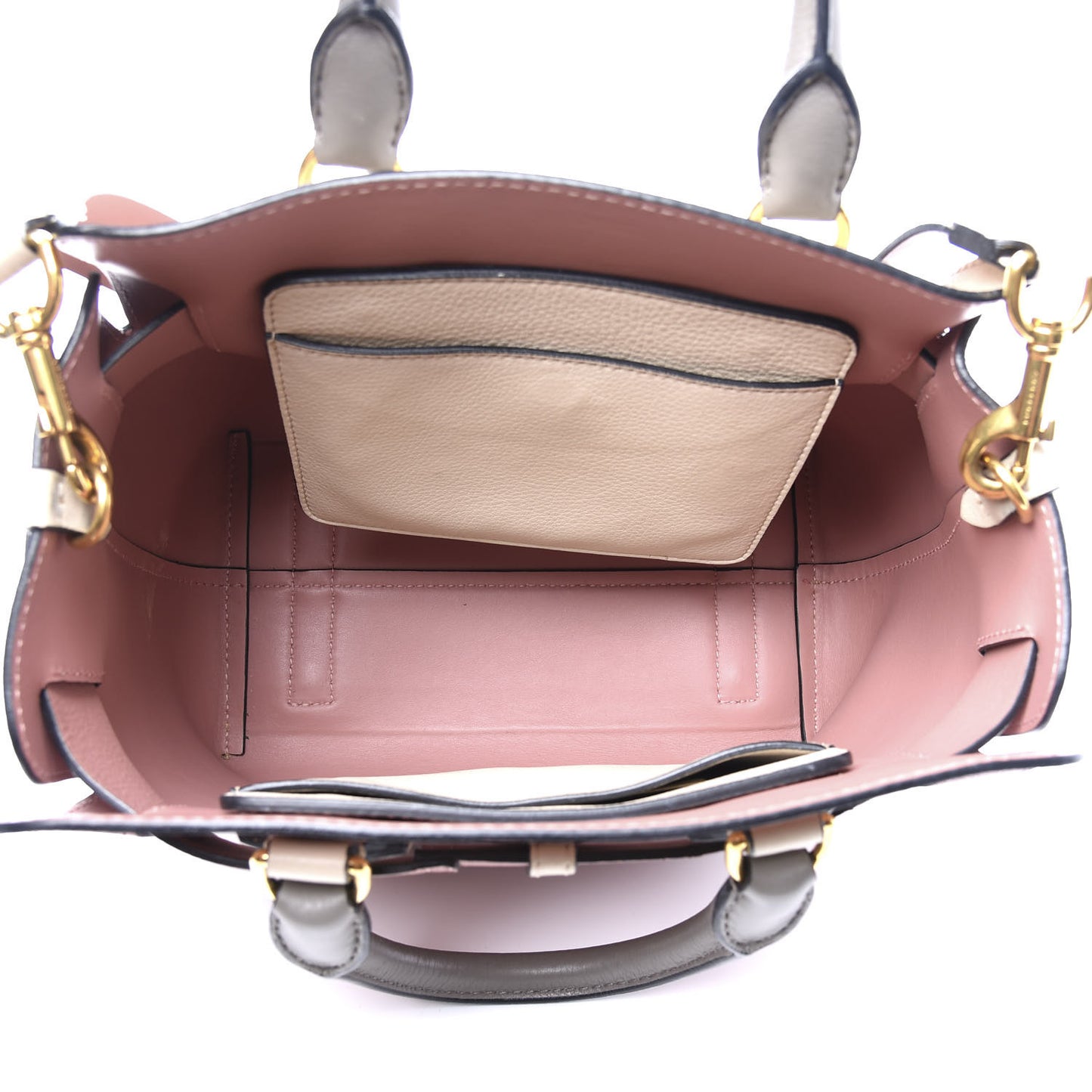 Soft Grain Calfskin Small Belt Bag Limestone Dusty Rose