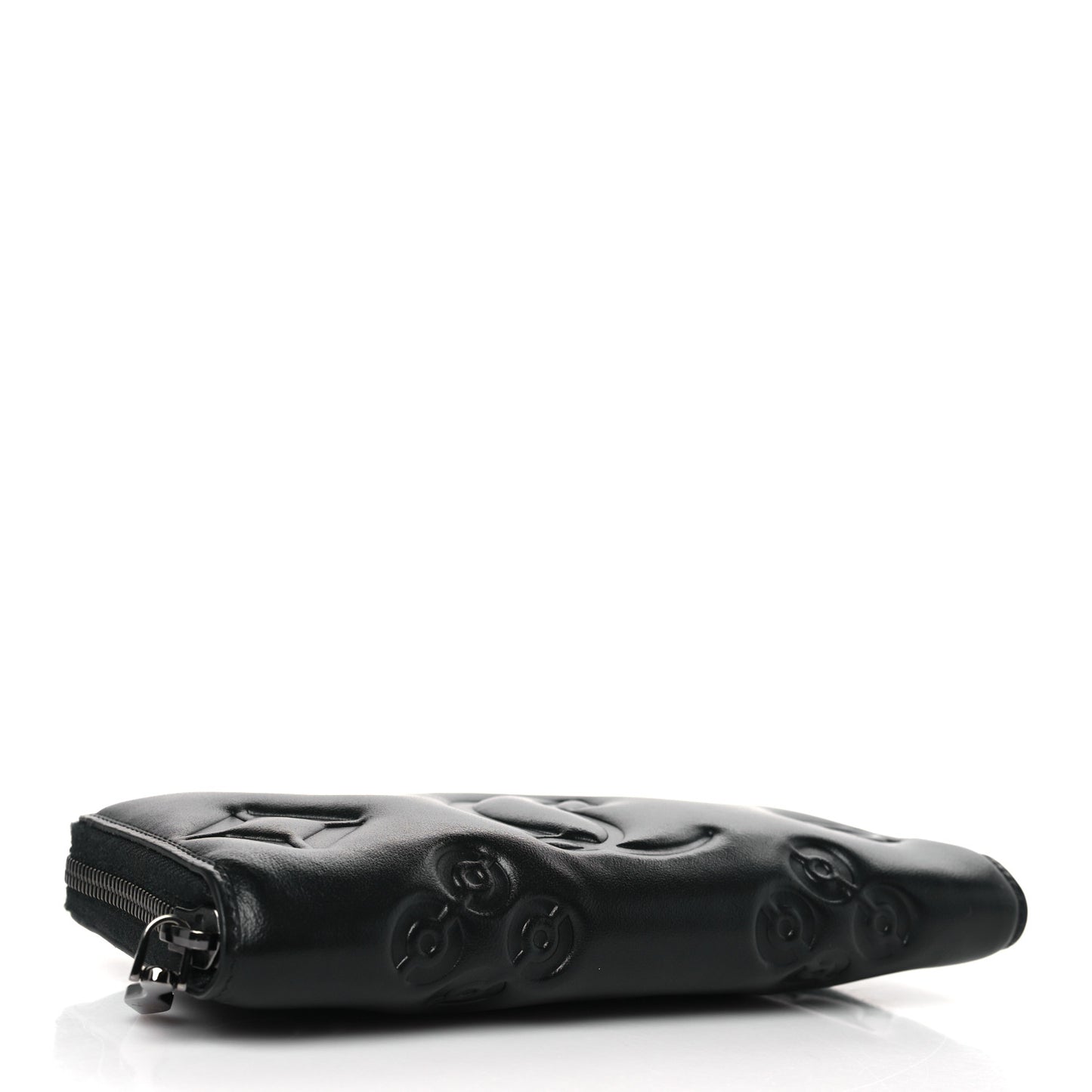 Calfskin Padded Loubinthesky Embossed Wallet Black