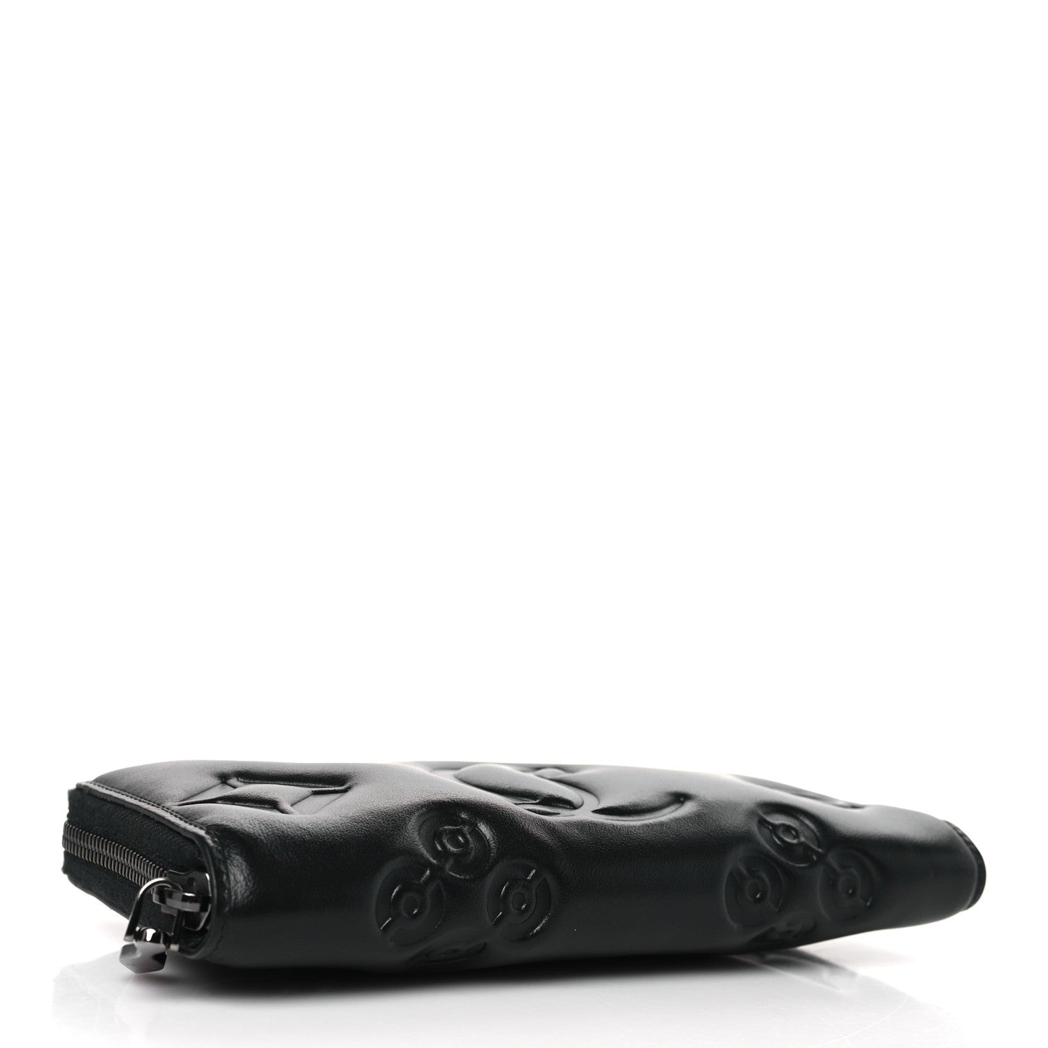 Christian Louboutin Calfskin Padded Loubinthesky Embossed Wallet Black 4 of 6