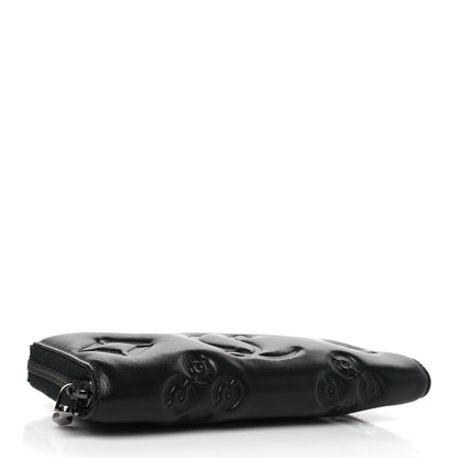 Christian Louboutin Calfskin Padded Loubinthesky Embossed Wallet Black 4 of 6