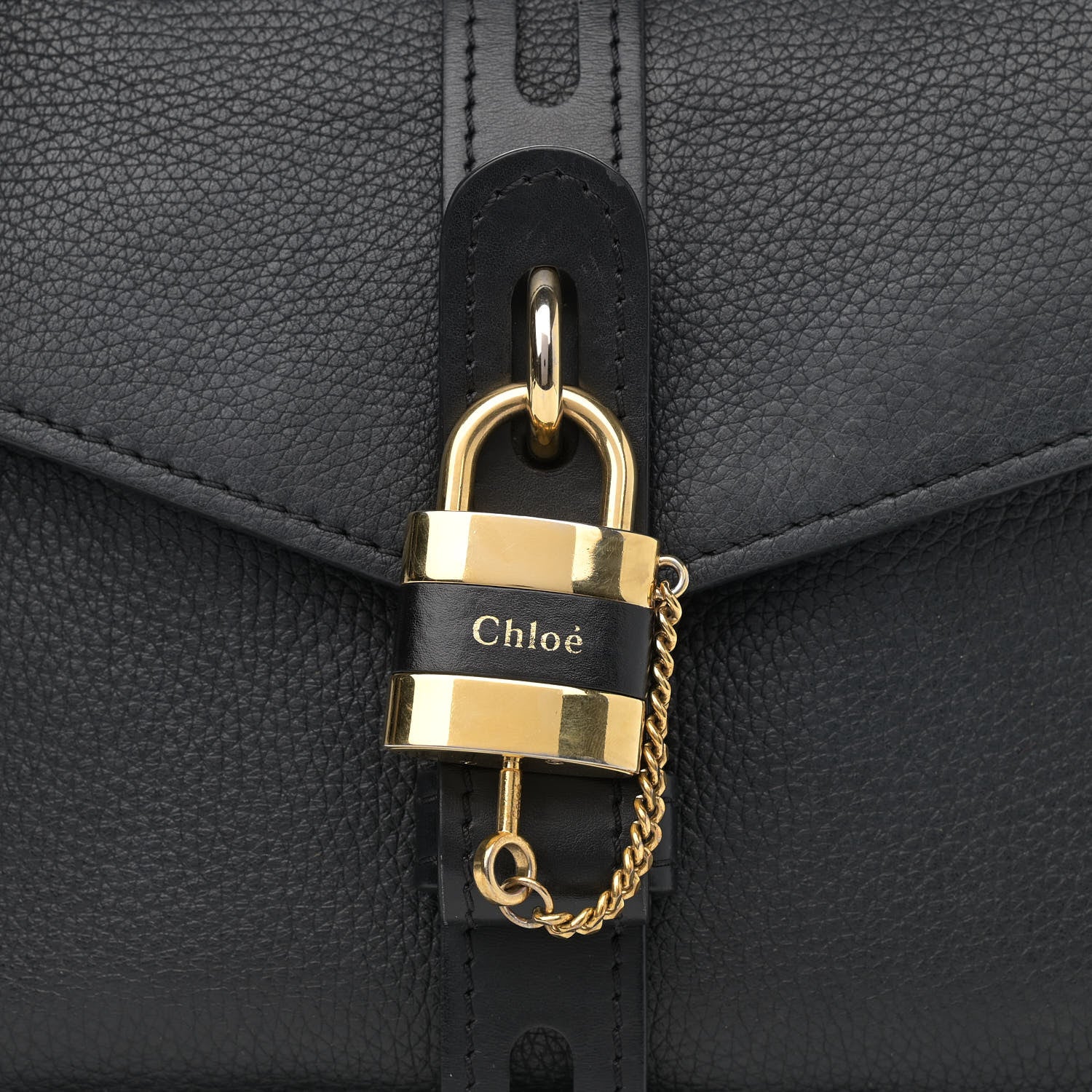 Chloe Grained Calfskin Medium Aby Day Shoulder Bag Black 8 of 16