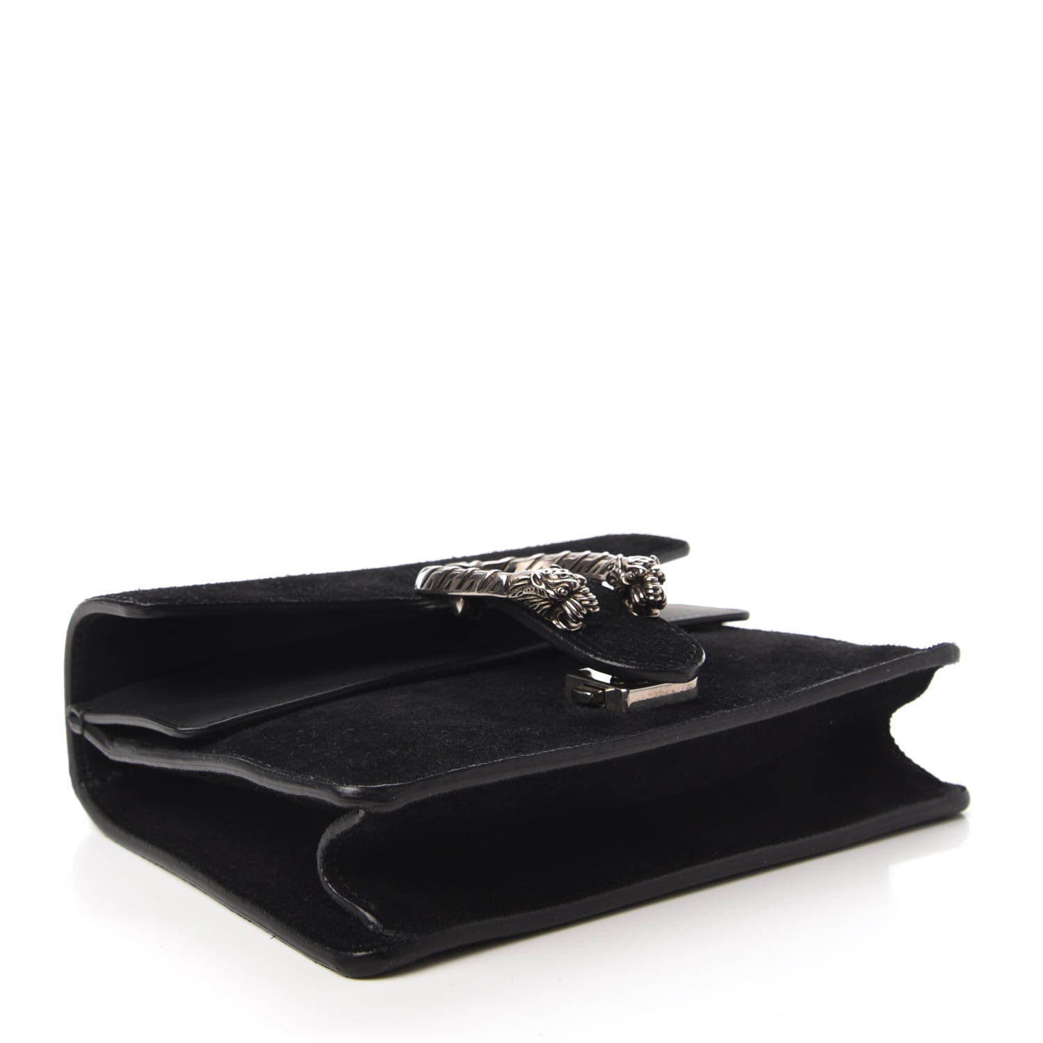 Gucci Suede Mini Dionysus Shoulder Bag Black 4 of 10