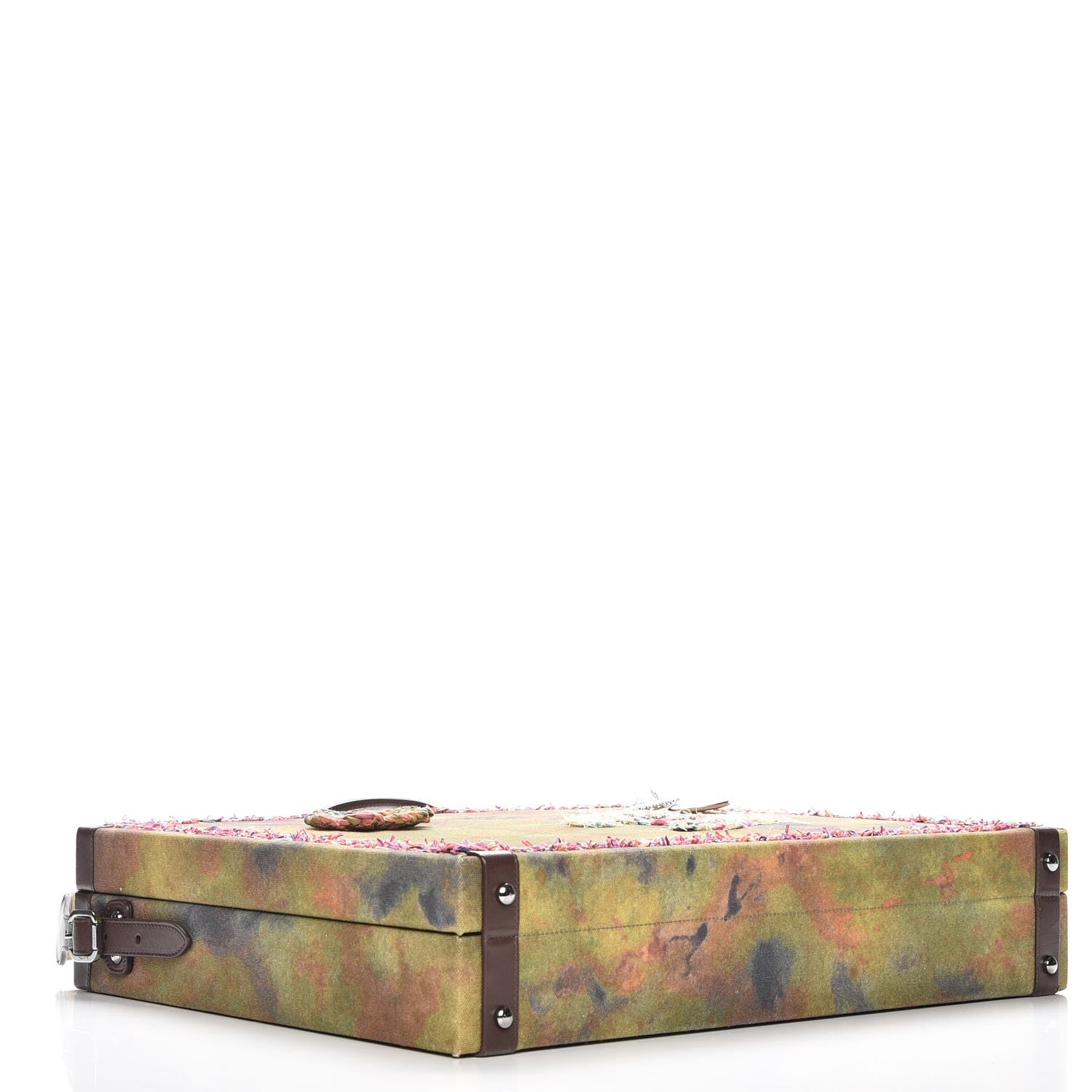Chanel Washed Toile Graffiti On The Pavements Briefcase Khaki Multicolor 4 of 8