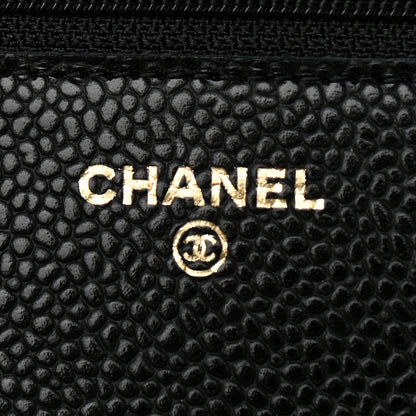 Chanel Caviar Quilted Wallet On Chain WOC Black 6 of 12