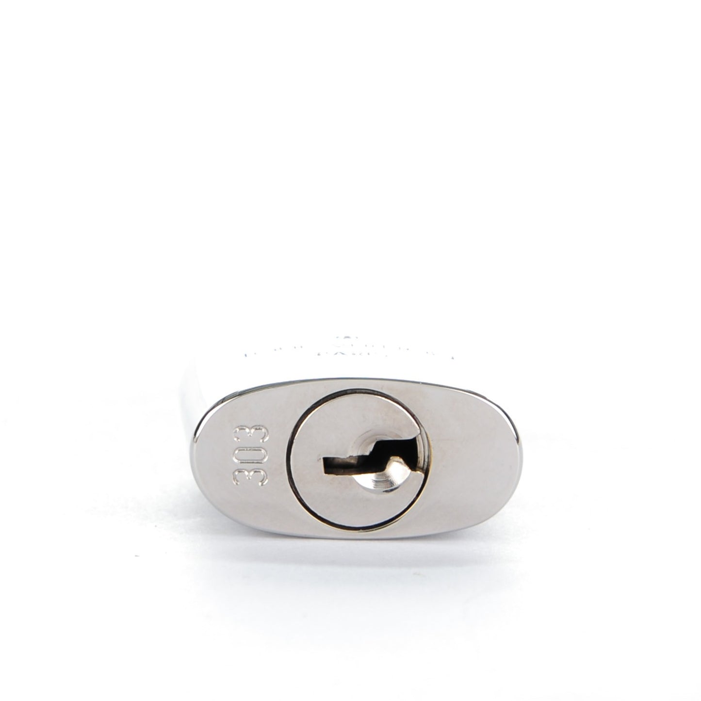 Polished Silver Lock and Key Set