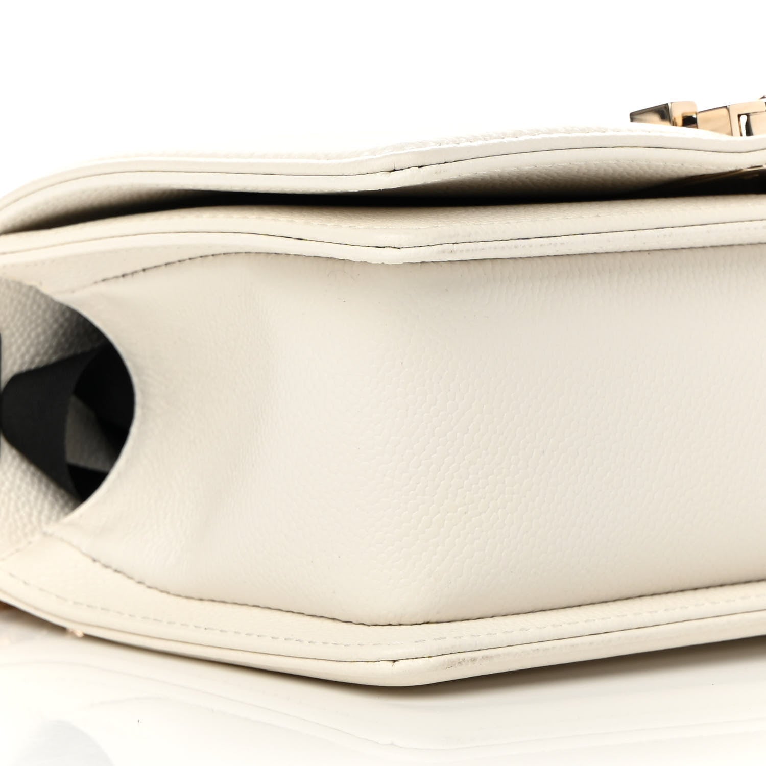 Chanel Caviar Quilted Small Boy Flap White 9 of 12