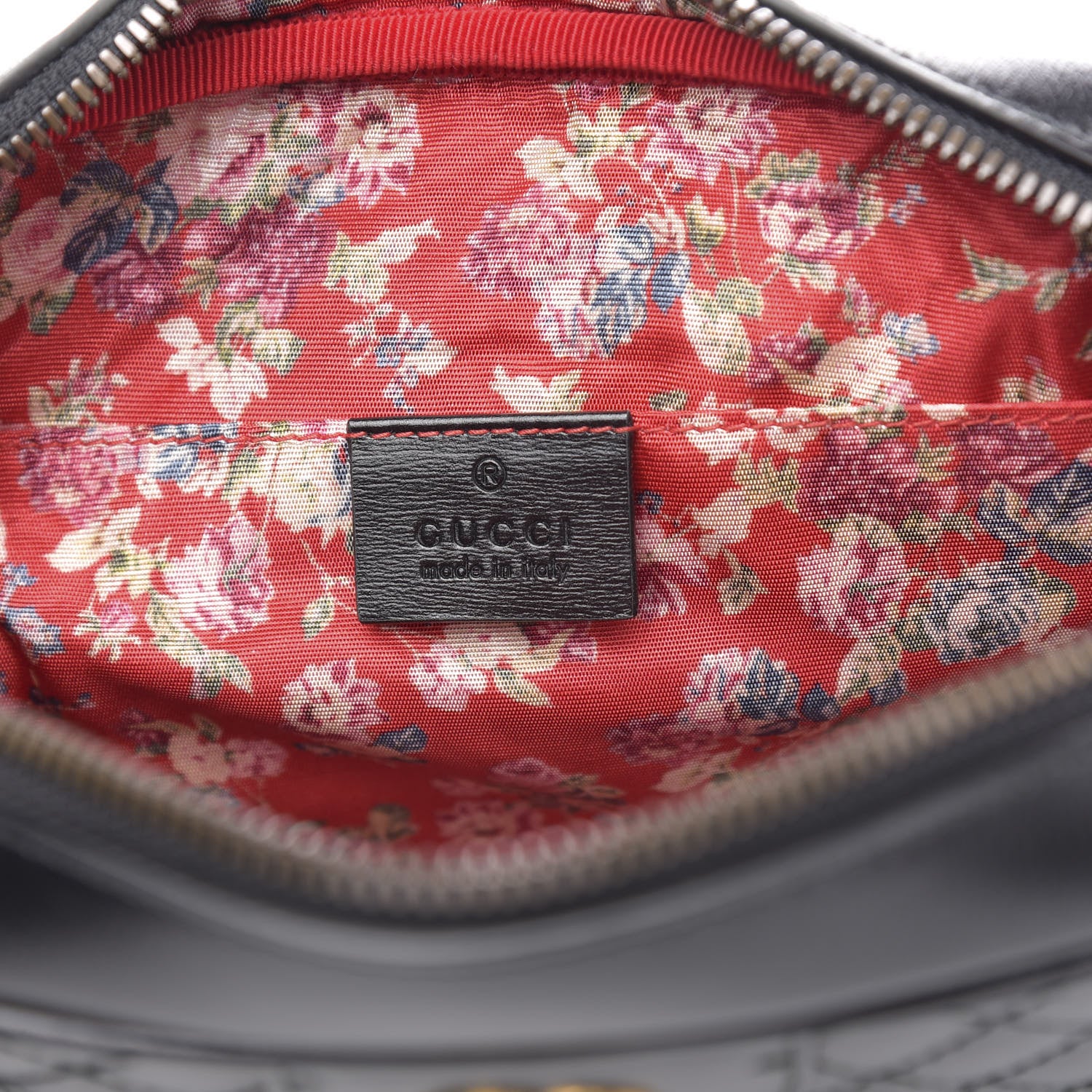 Gucci Calfskin Web Trapuntata Small GG Shoulder Bag Black 6 of 10