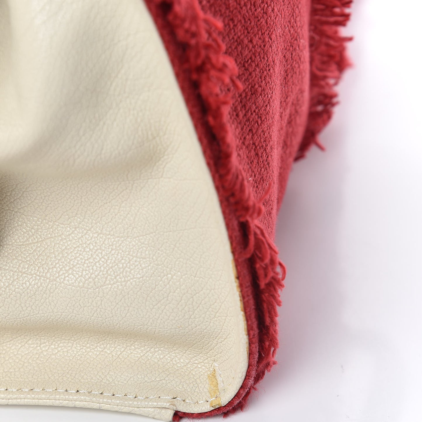 Linen Fringe Medium Cabas ChYc Red