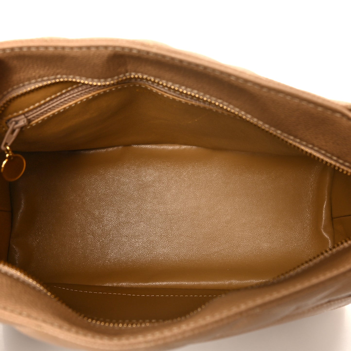 Caviar Quilted Medallion Tote Beige