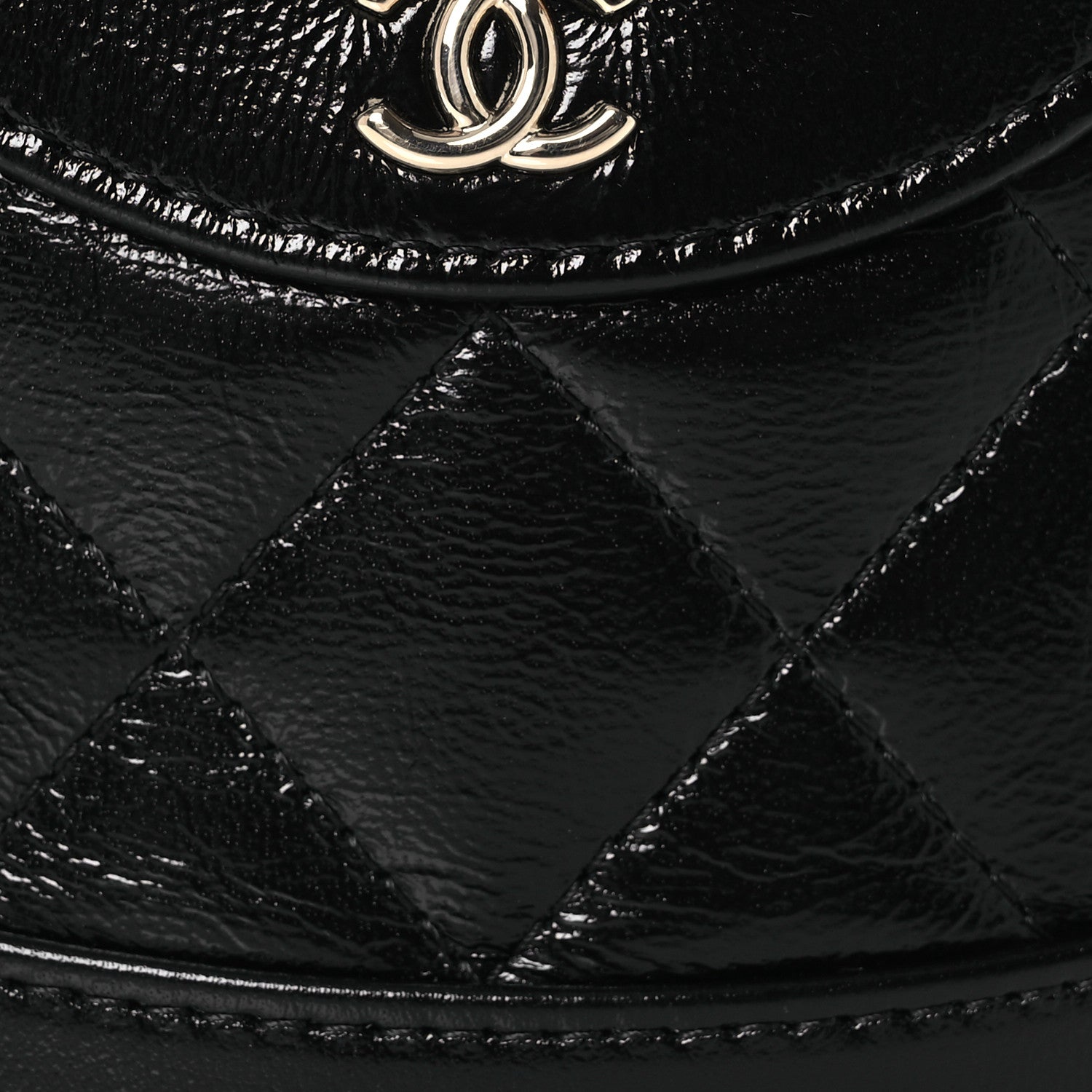 Chanel Shiny Lambskin Quilted 31 Nano Clutch With Chain Black 8 of 10