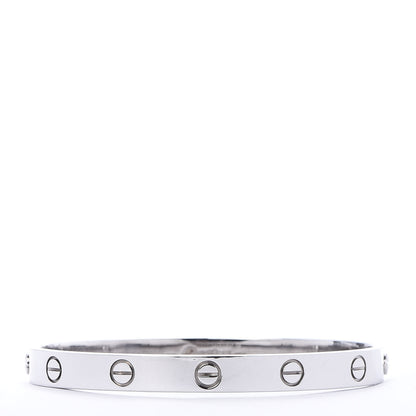 Cartier 18K White Gold LOVE Bracelet 17 1 of 6