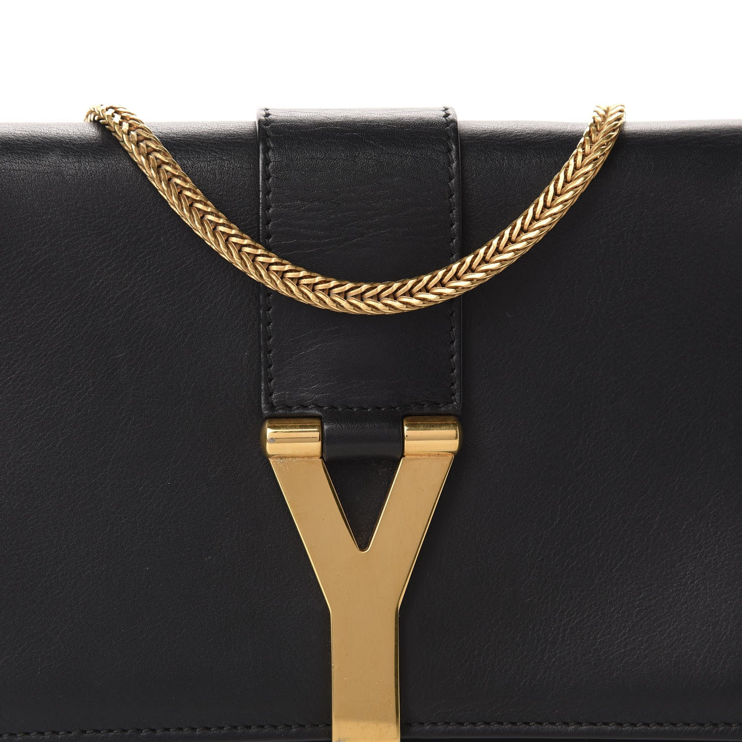 Saint Laurent Calfskin Small Classic Y Satchel Bag Black 10 of 10
