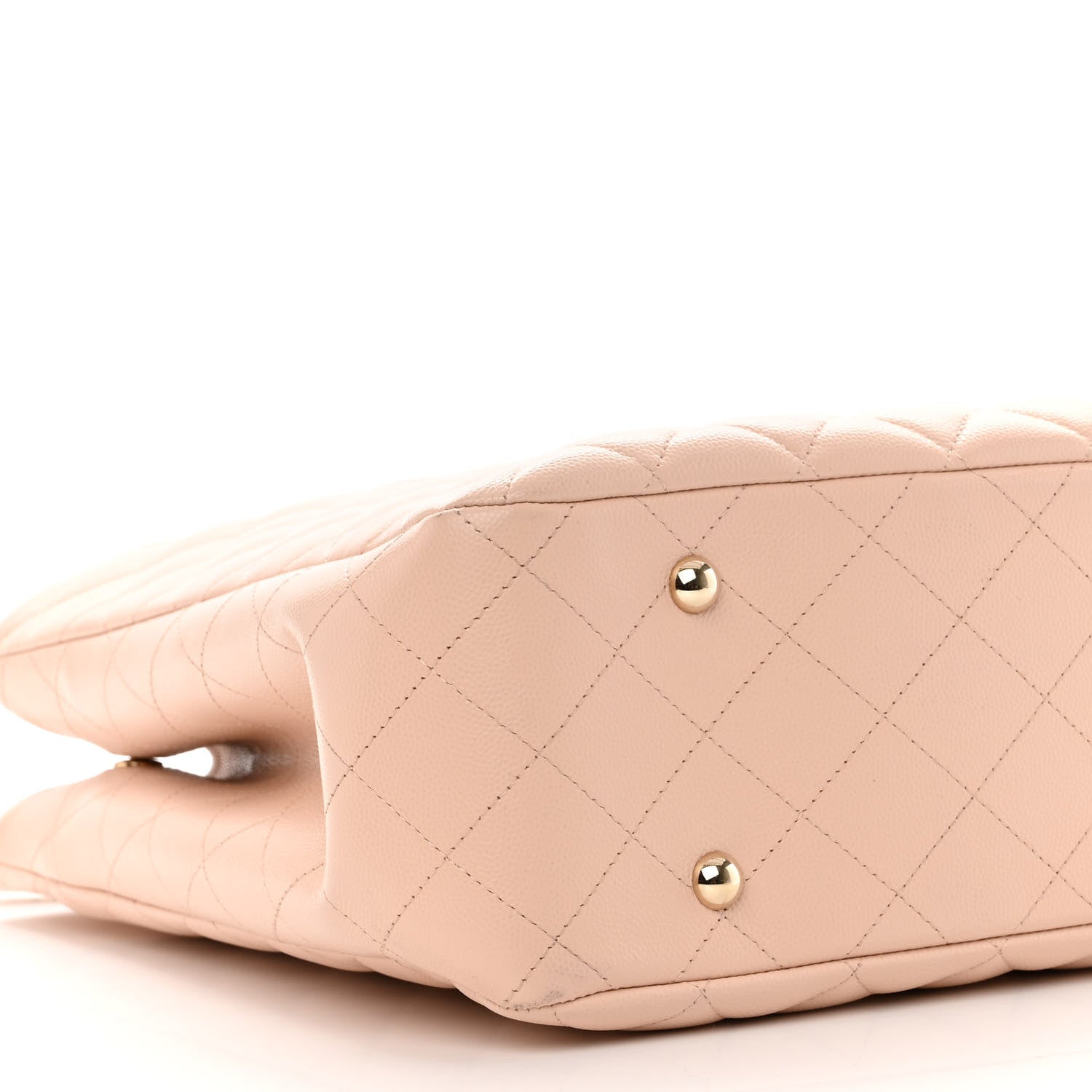 Chanel Caviar Quilted Large Classic Shopping Tote Light Beige 9 of 12