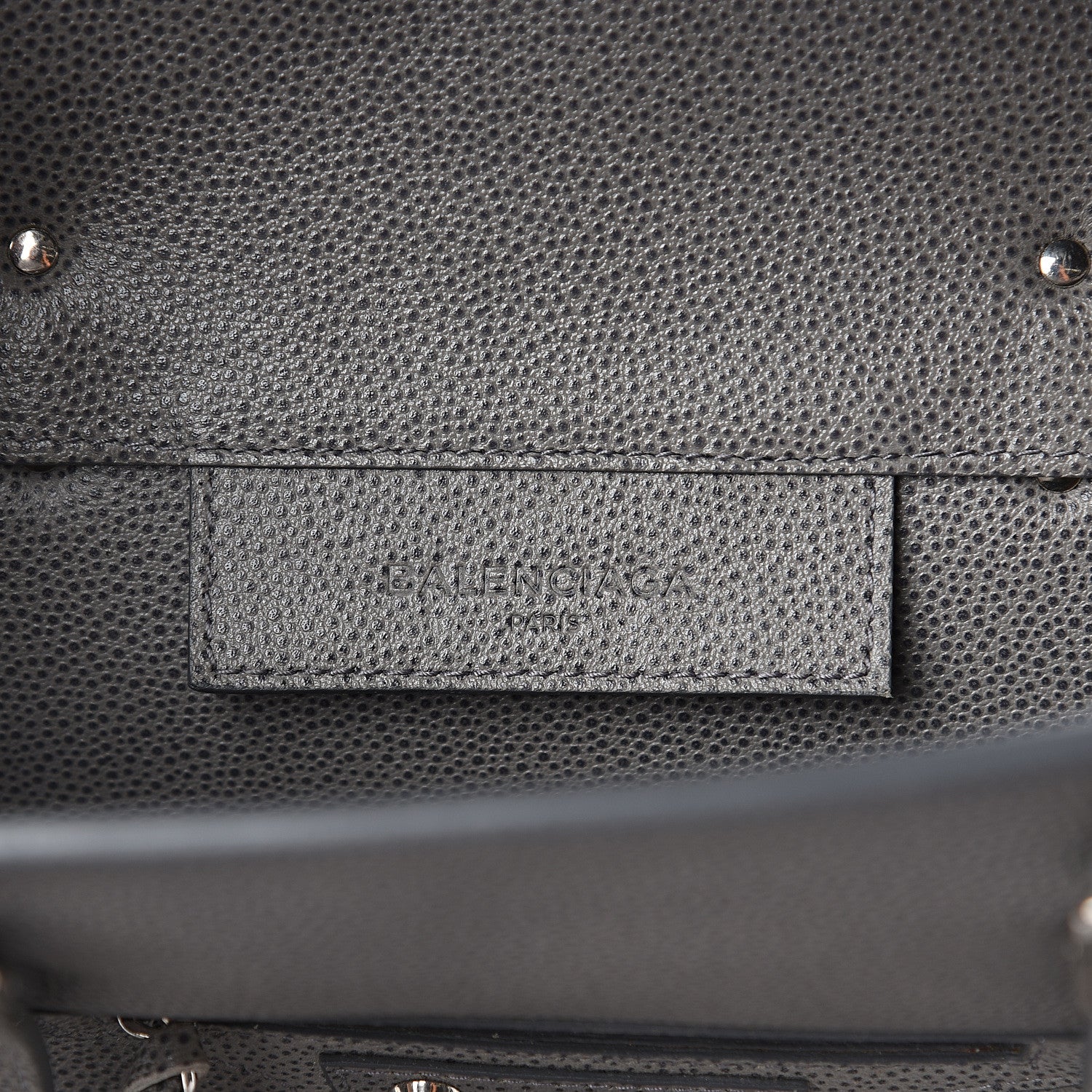 Balenciaga Grained Calfskin Papier Flap Tote Gris Pyrit 5 of 8