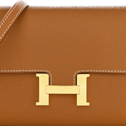 Hermes Epsom Constance Long Wallet To Go Gold 9 of 12
