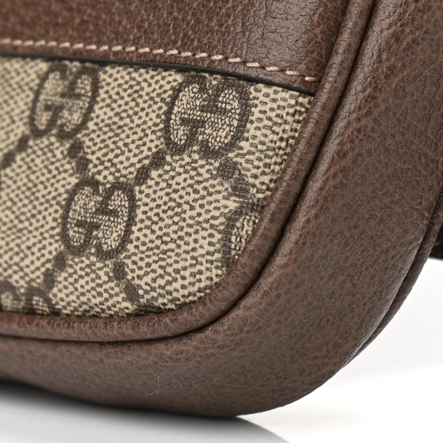 GG Supreme Monogram Ophidia Belted iPhone Case 75 30 Dark Brown