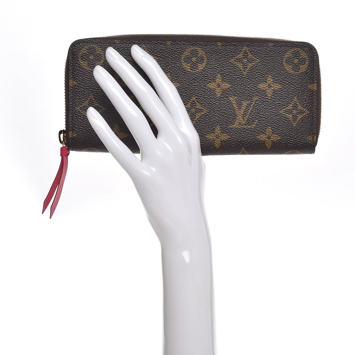 Monogram Clemence Wallet Fuchsia