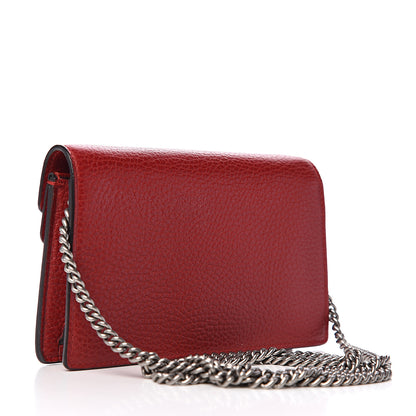 Gucci Calfskin Super Mini Dionysus Shoulder Bag Hibiscus Red 2 of 8