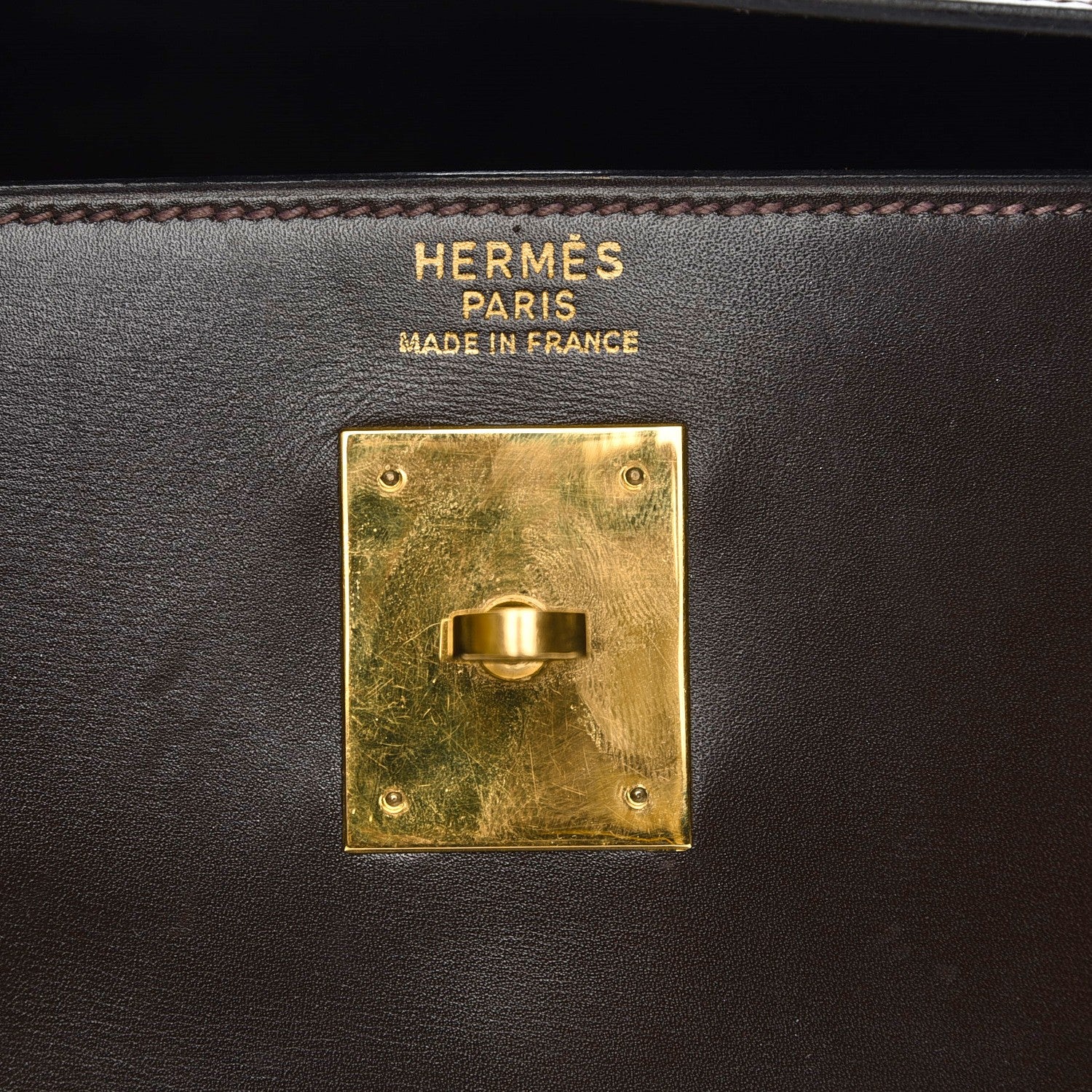 Hermes Box Kelly Retourne 32 Chocolate 20 of 22
