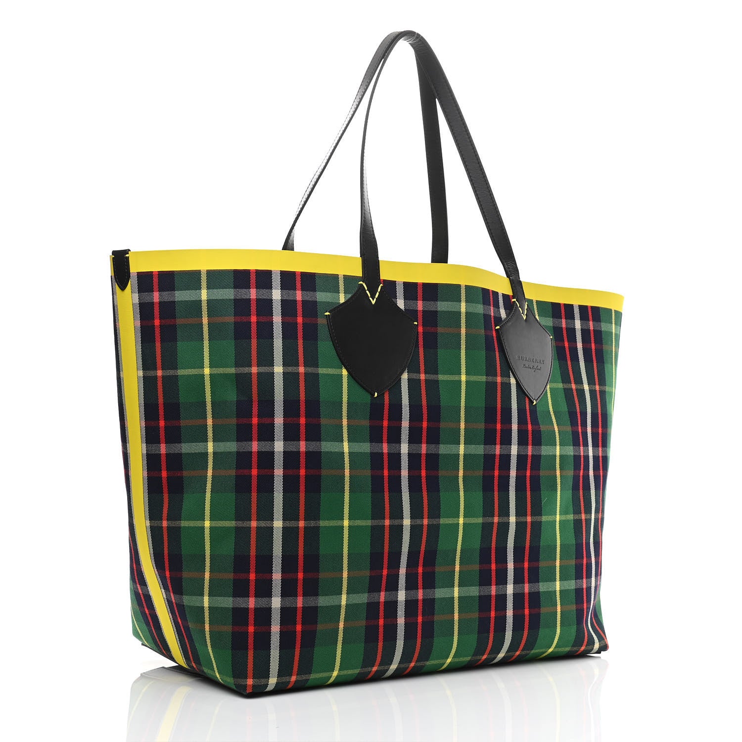 Burberry Vintage Check Medium The Giant Reversible Tote Blue 5 of 15