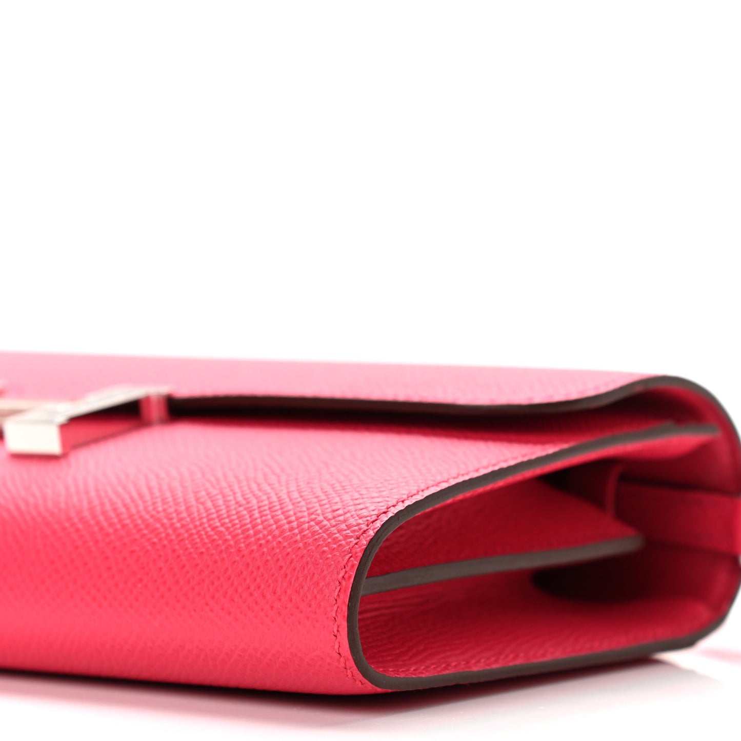 Epsom Alligator Lizard Constance Wallet To Go Rose Extreme