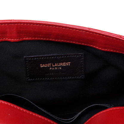 Saint Laurent Nappa Matelasse Chevron Classic Monogram Baby Chain Bag New Red 9 of 14