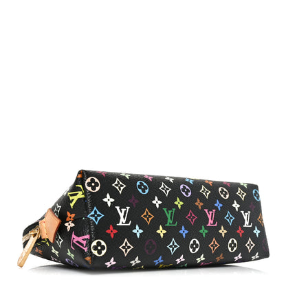 Louis Vuitton Monogram Multicolor Cosmetic Pouch Black Grenade 4 of 8