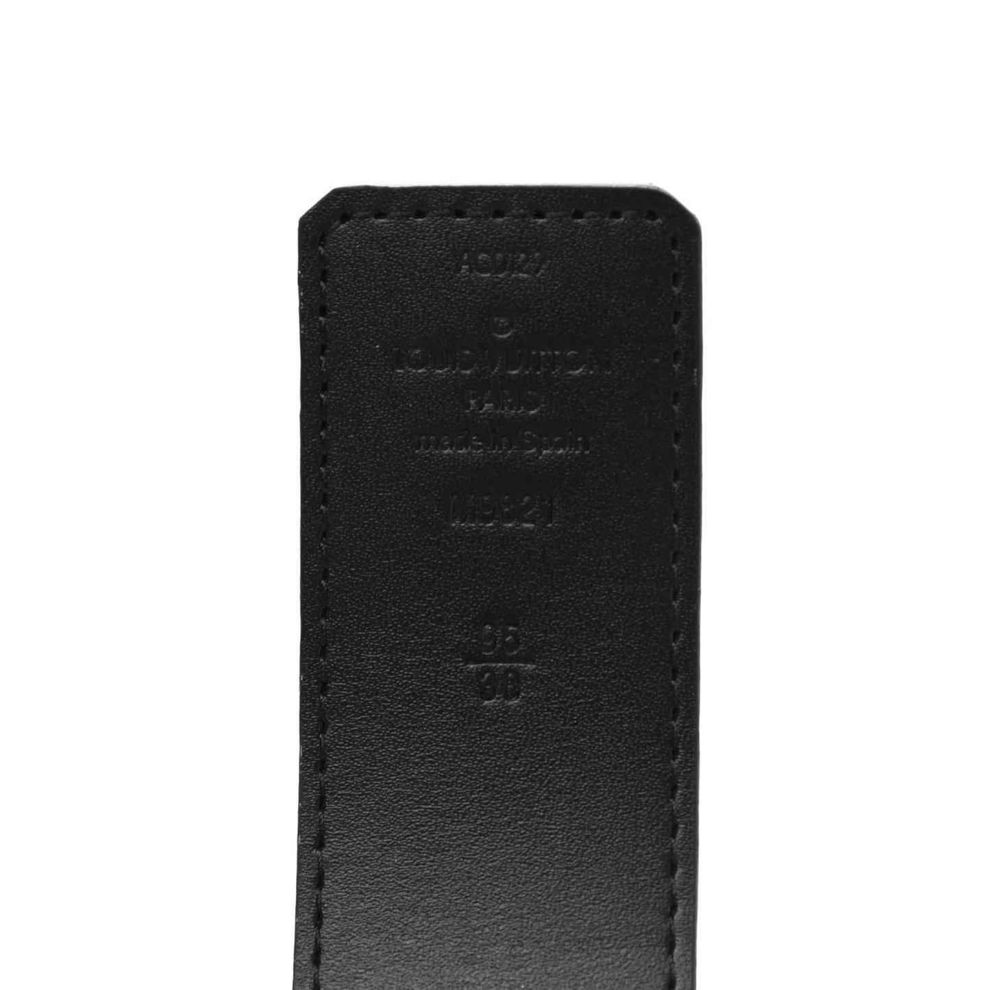 Calfskin Monogram 40mm LV Initiales Reversible Belt 95 38 Black