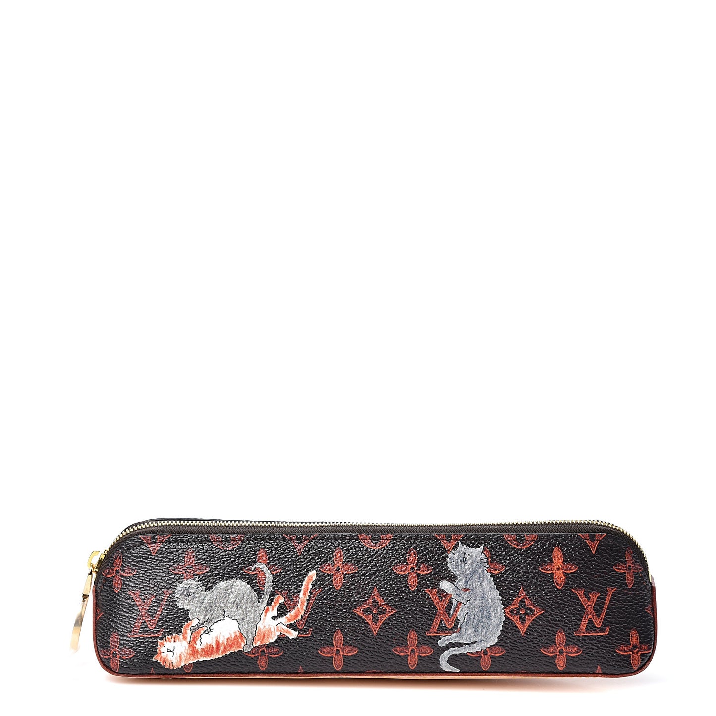 Catogram Elizabeth Pouch Orange Marron