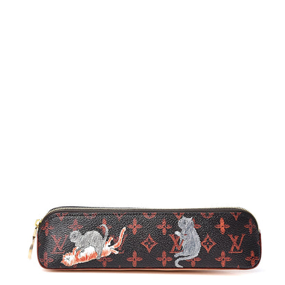 Louis Vuitton Catogram Elizabeth Pouch Orange Marron 1 of 8