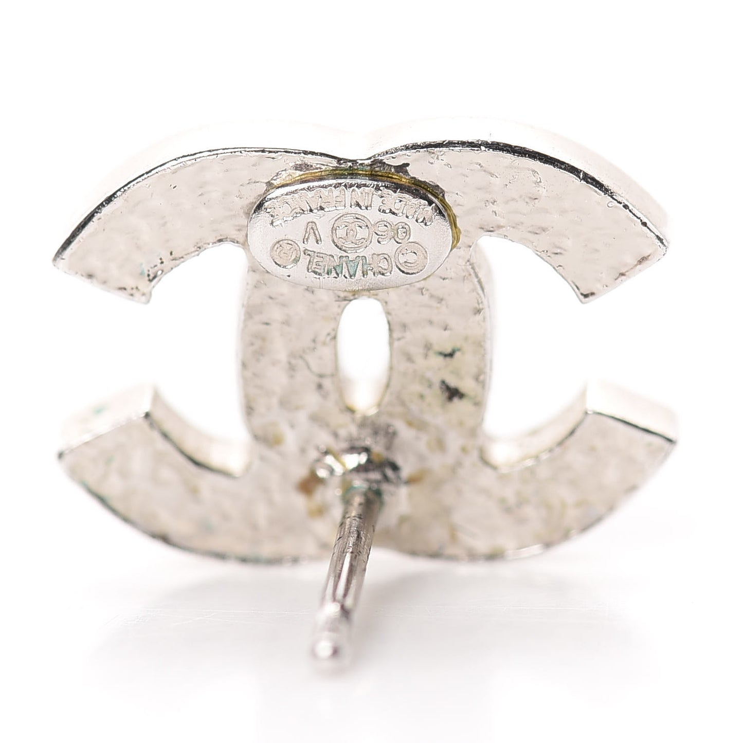 Crystal Timeless CC Earrings Silver