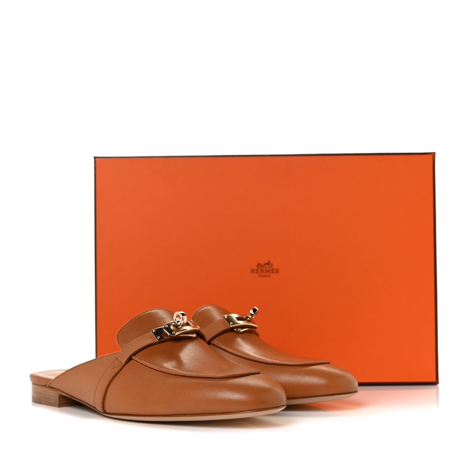 Hermes Goatskin Oz Mules 39 Palissandre 9 of 9