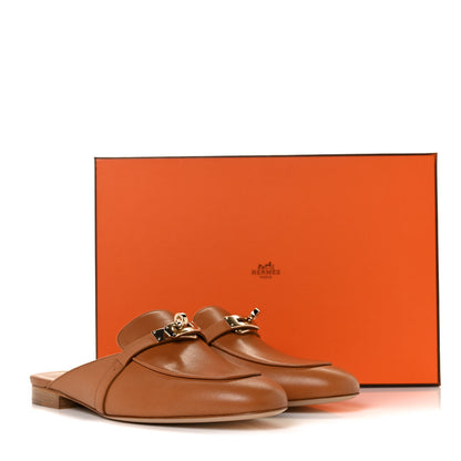 Hermes Goatskin Oz Mules 39 Palissandre 9 of 9