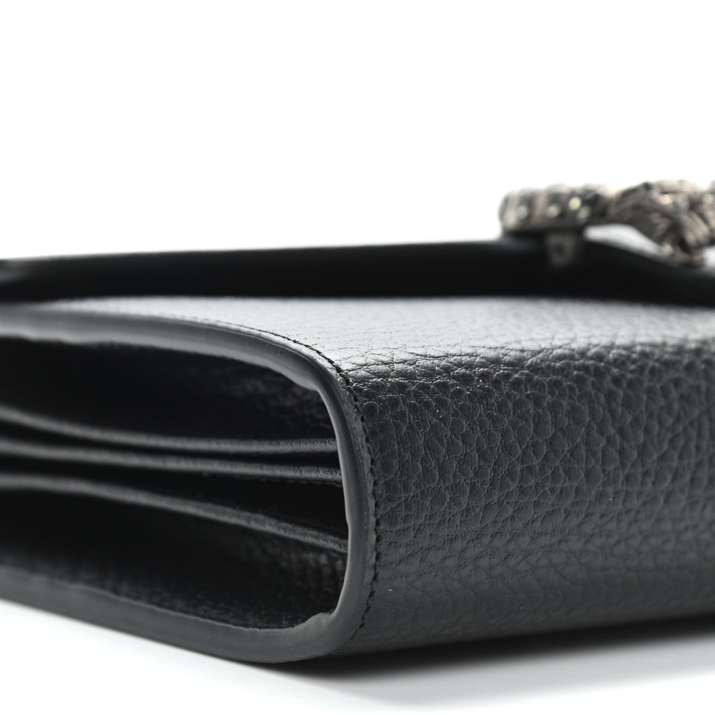 Calfskin Mini Dionysus Chain Wallet Black