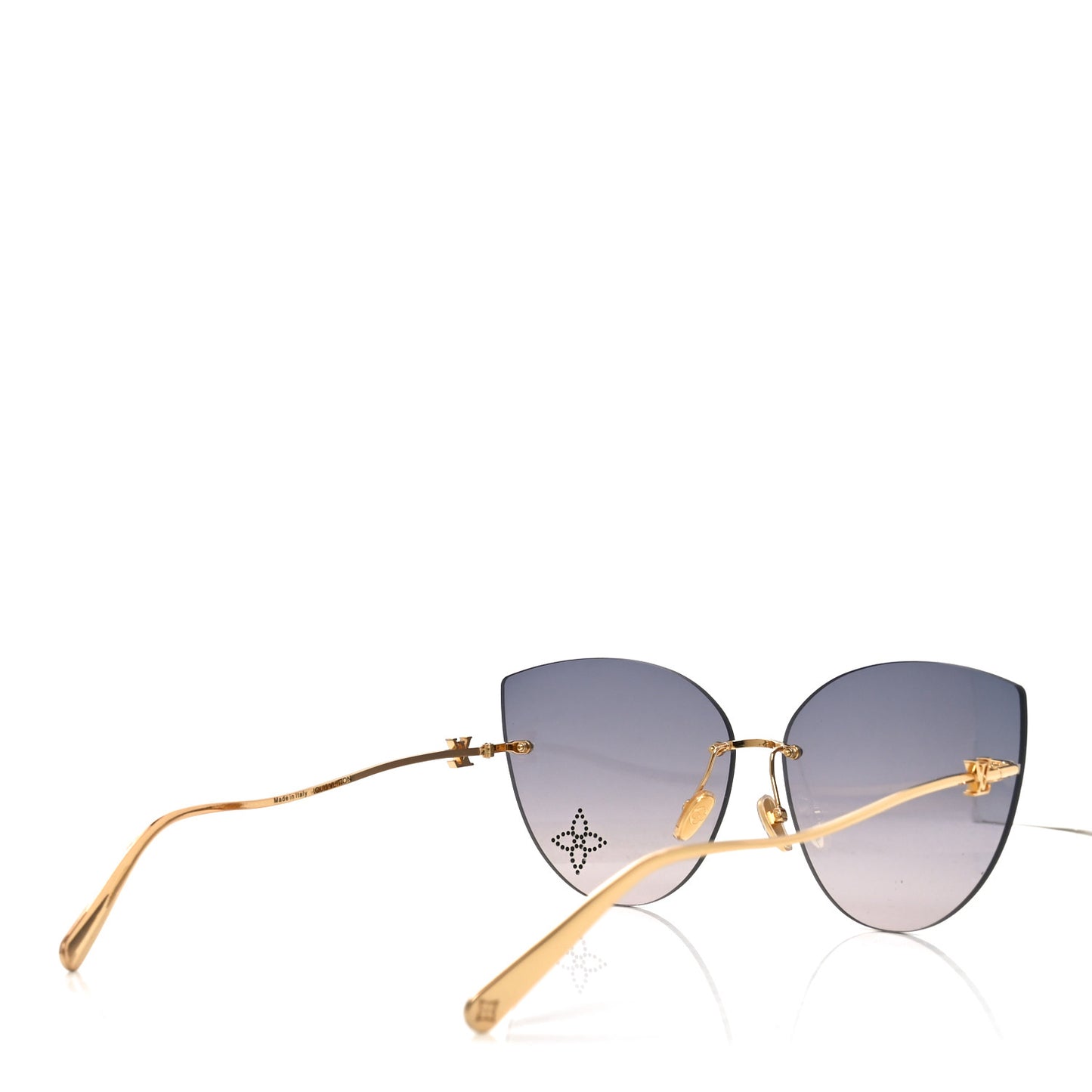 Metal LV Glam Cat Eye Sunglasses Z2012U Pink