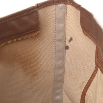 MCM Visetos Striped Shopper Tote Cognac 6 of 9