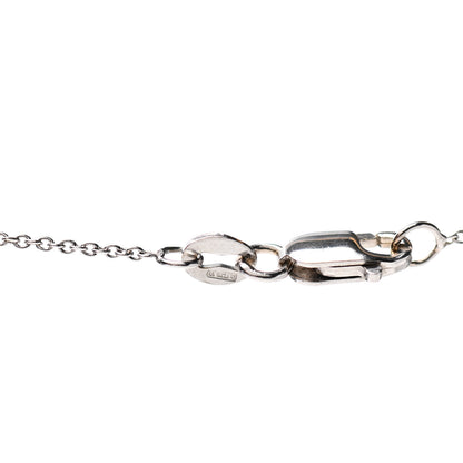 Roberto Coin 18K White Gold Diamond Small Tiny Treasures Circle Pendant Necklace 6 of 6