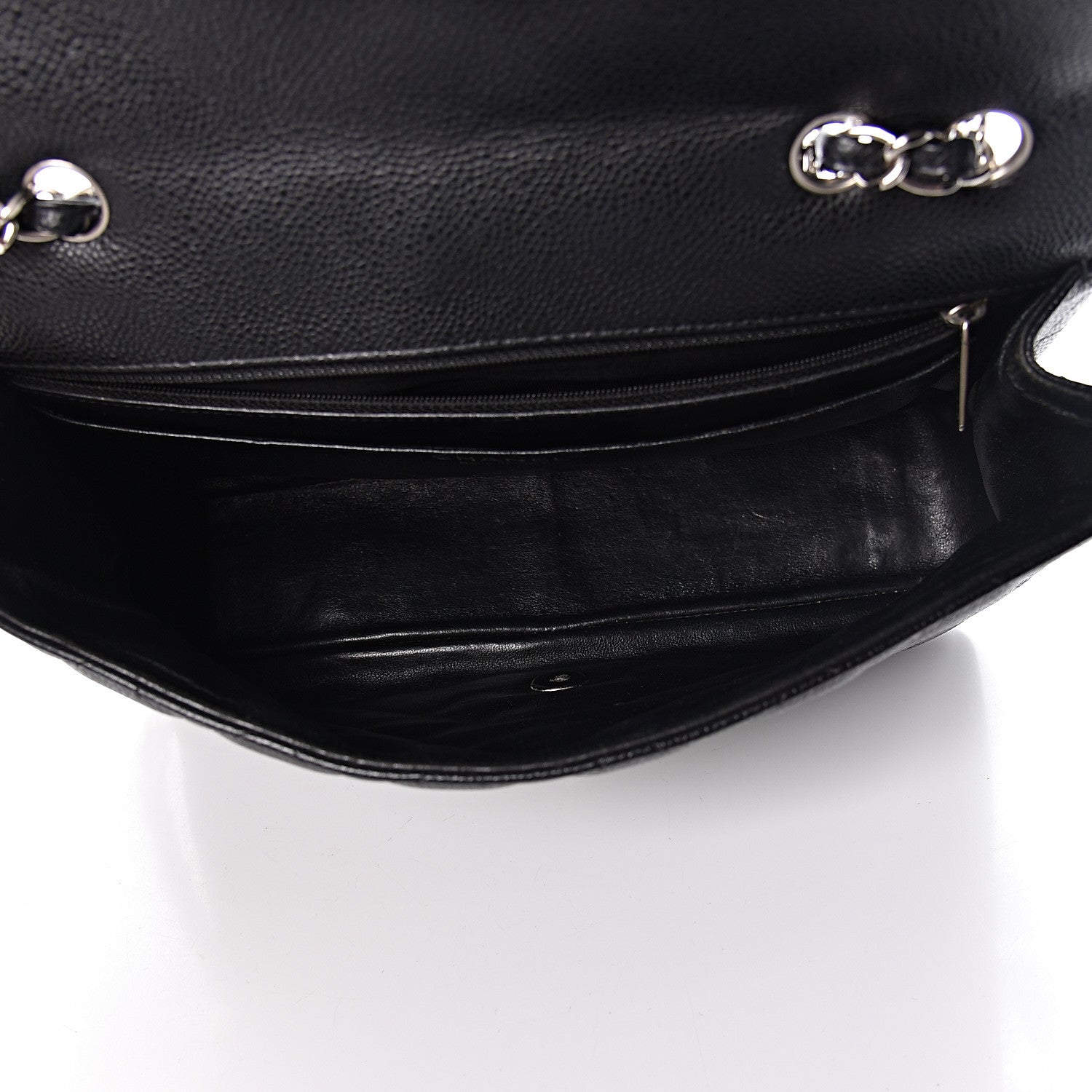 Chanel Caviar Quilted Jumbo Single Flap Black 4 of 10