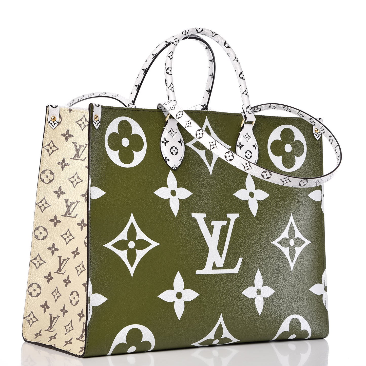 Monogram Giant Onthego GM Kaki Beige