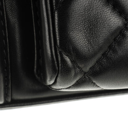 Chanel Lambskin Quilted Large Geometric Flap Black 10 of 10