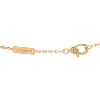 Van Cleef & Arpels 18K Yellow Gold Black Onyx Vintage Alhambra Pendant Necklace 3 of 3