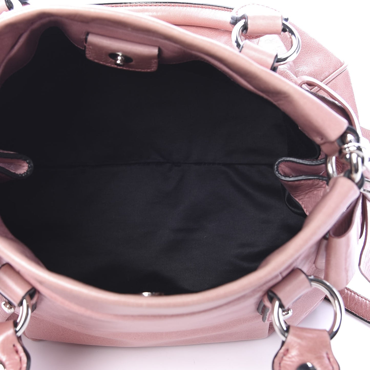 Vitello Lux Bow Tote Mughetto