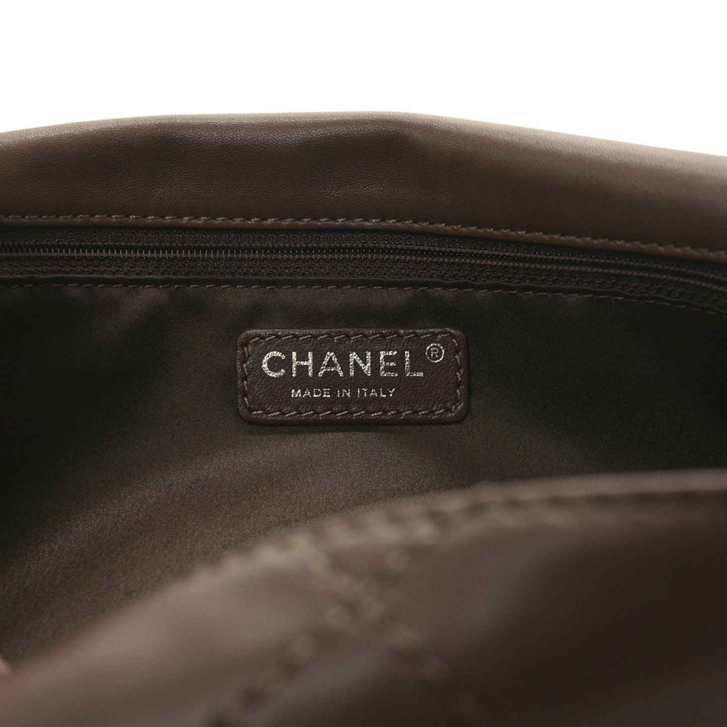 Lambskin Stitched Orient Express Flap Brown