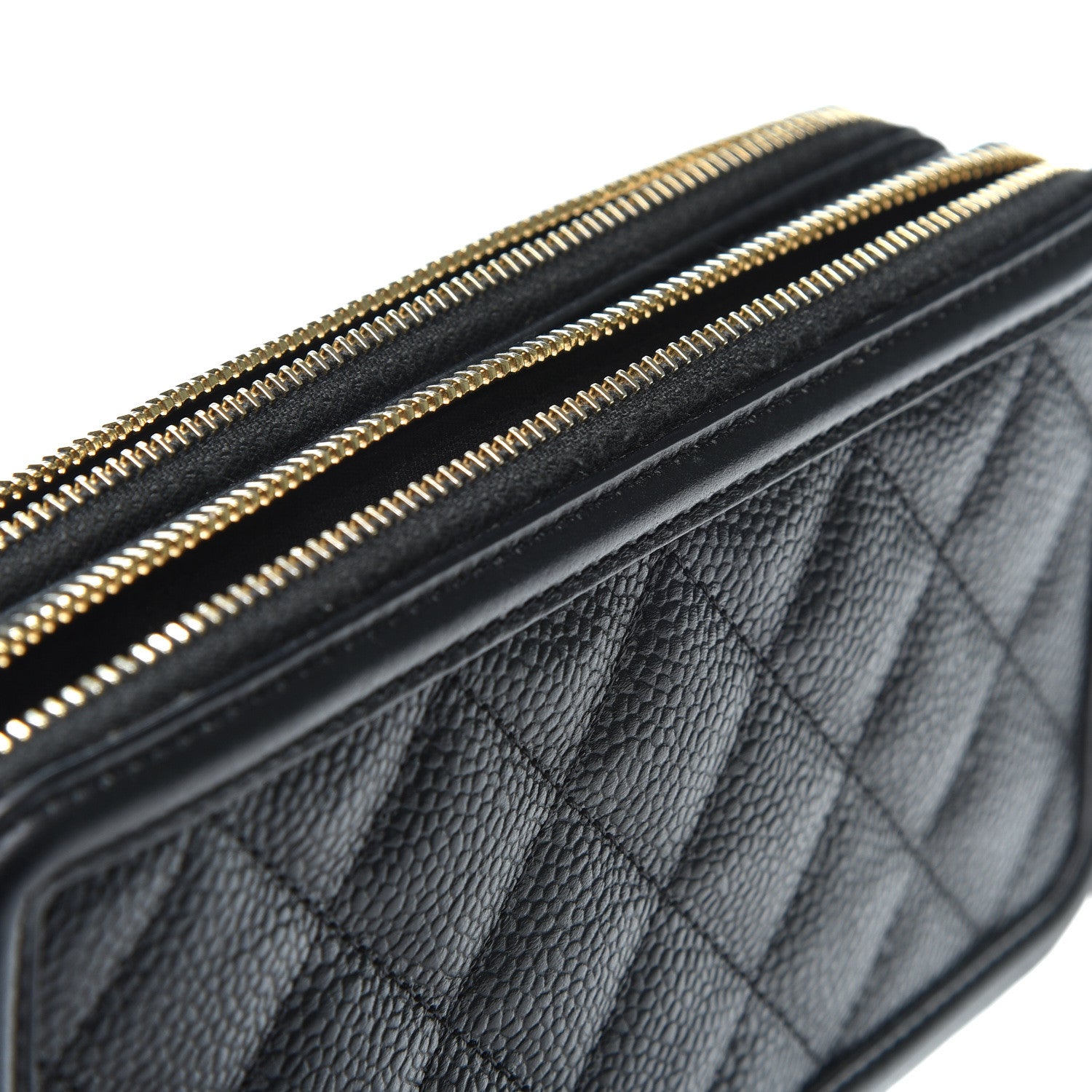 Chanel Caviar Quilted CC Filigree Clutch With Chain Black 14 of 15