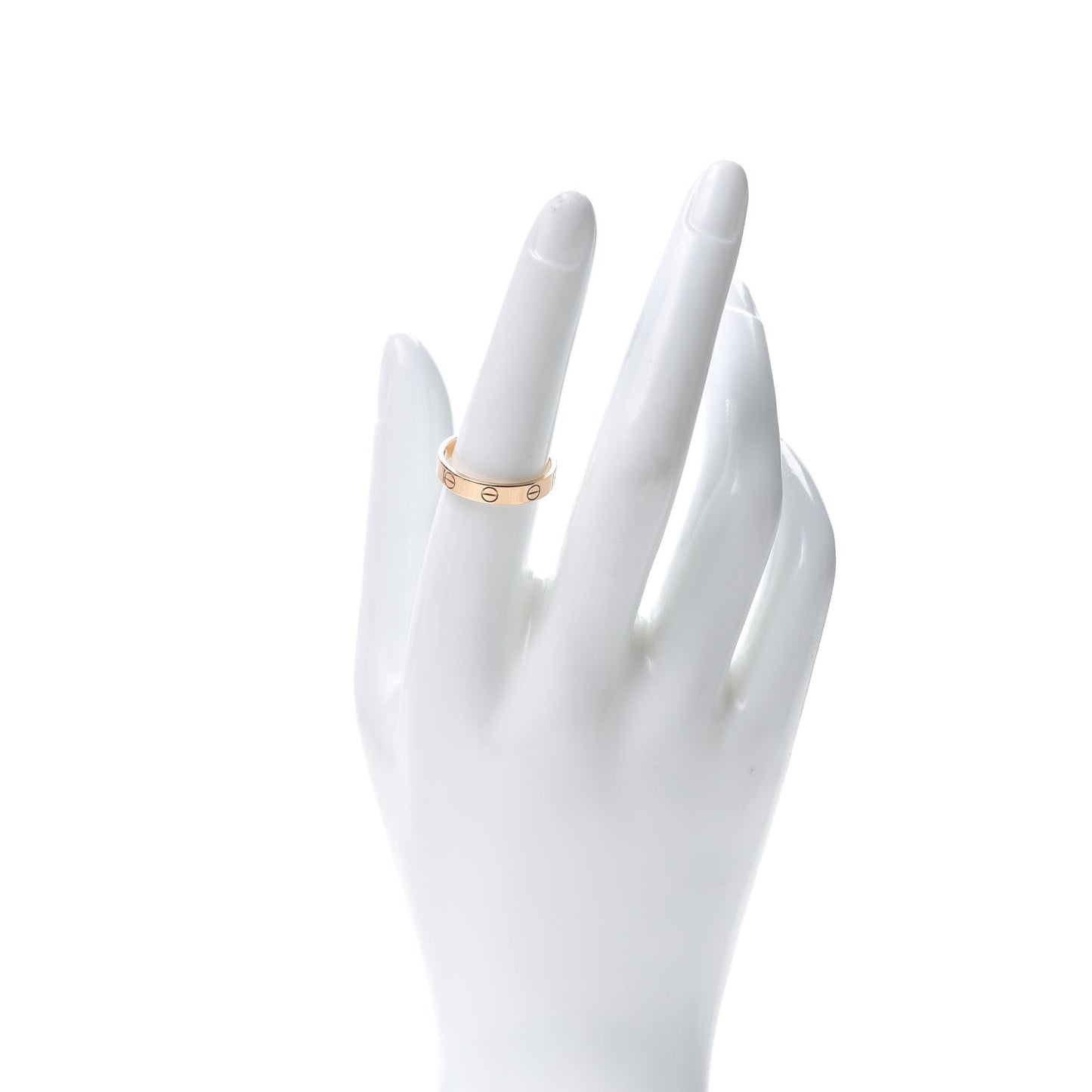 18K Pink Gold 3.5mm LOVE Wedding Band Ring 55 7.25