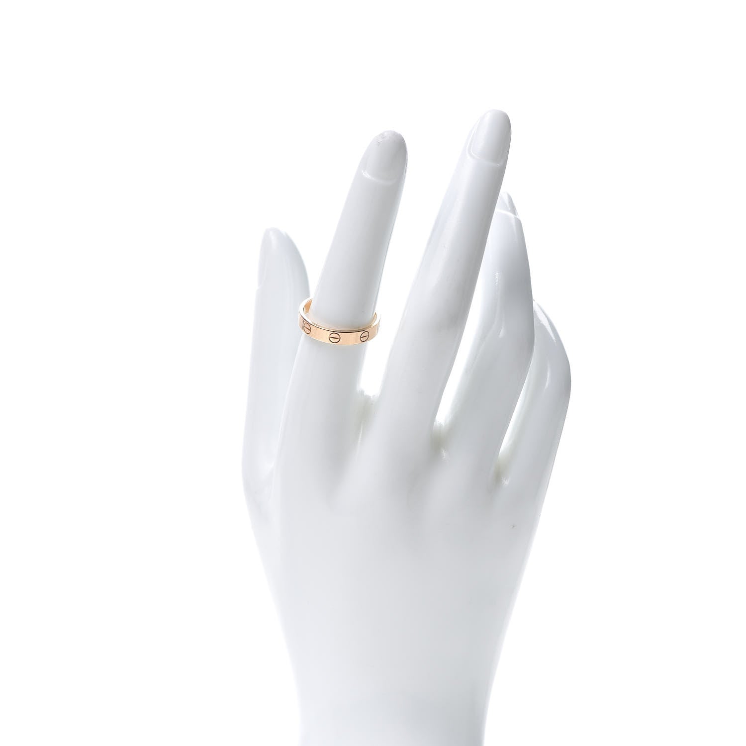 Cartier 18K Pink Gold 3.5mm LOVE Wedding Band Ring 55 7.25 2 of 6