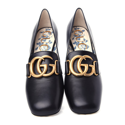 Gucci Malaga Kid GG Victoire 55mm Loafer Pumps 37 Black 5 of 13