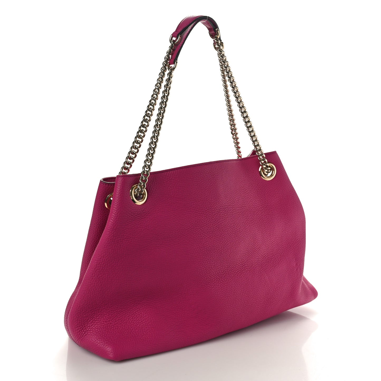 Cellarius Calfskin Medium Soho Chain Shoulder Bag Bright Bouganville