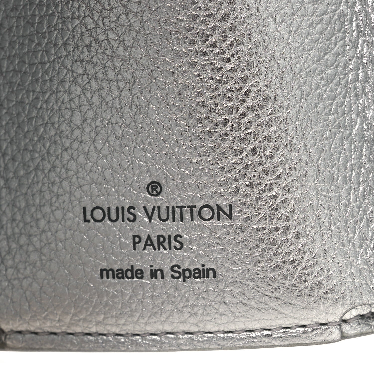 Louis Vuitton Metallic Calfskin Lockmini Wallet Silver 6 of 7