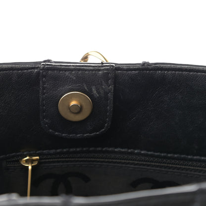 Chanel Calfskin Stitch Surpique Tote Black 15 of 21